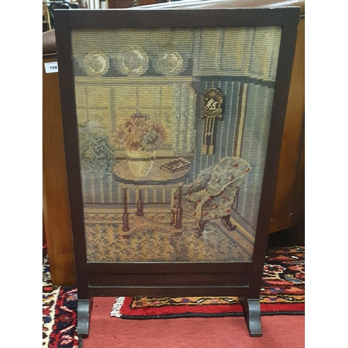 1022 - Two 20th Century Fire Screens with Tapestry inserts.