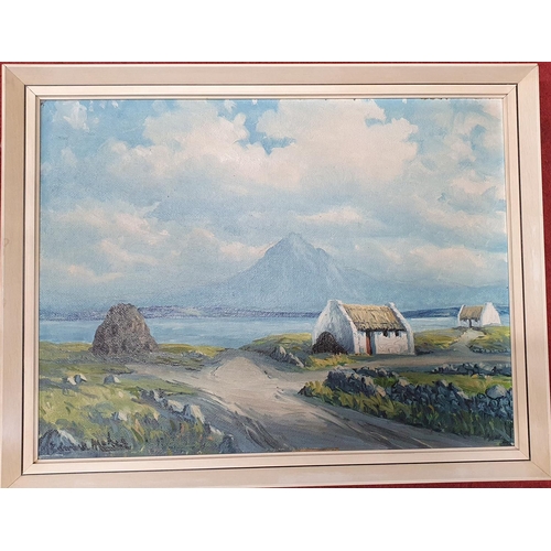 979 - An Oil on Board of the West of Ireland by Edmund Maher, signed LL. 39 x 51 cms approx.