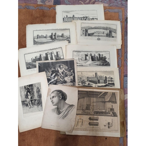 1034 - A large quantity of 18th Century and later Engravings, most unframed.