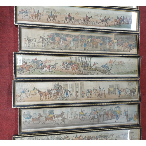 500 - A really good set of ten 19th Century hand coloured Coaching Engravings after Henry Alken. Each 9 x ... 