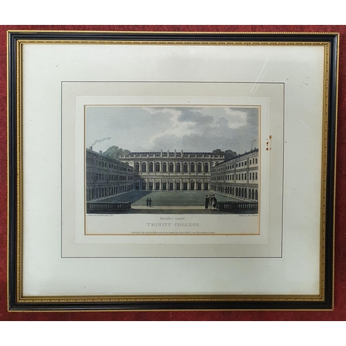 995 - A good quantity of 19th Century coloured Engravings of architectural buildings.