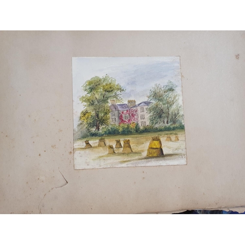 134 - A fantastic quantity of 19th Century Watercolours of Irish Scenes. 'Sketches of Nature'. Monogrammed... 