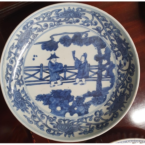 504 - A late Qing period Plate. 22.5 cms approx.