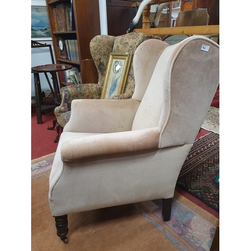 961 - A late 19th Century Wingback Armchair. This Arm Chair seems to be in good condition.