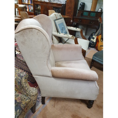 961 - A late 19th Century Wingback Armchair. This Arm Chair seems to be in good condition.