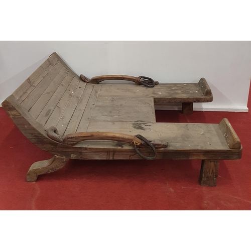 509 - Kattegat Vikings Birthing Table. 92W x 140D x 30H cms approx.