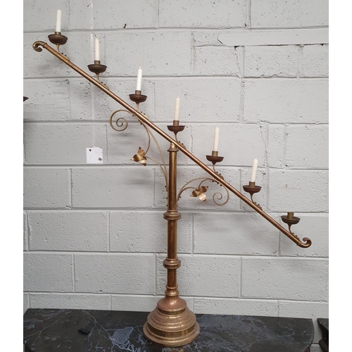 648 - A magnificent pair of stepped graduated Candelabra. 93H cms approx.