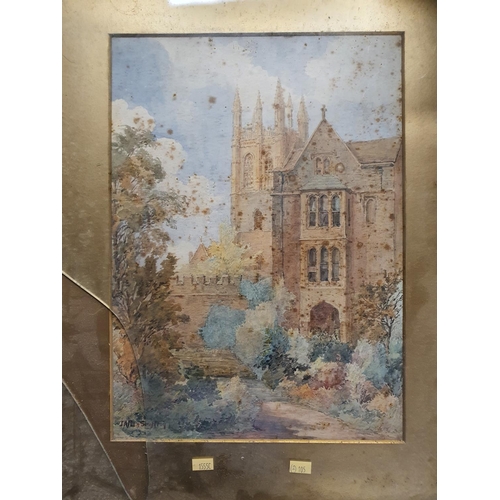 145 - A 19th Century Watercolour of a country scene signed Boyd, along with a street scene Watercolour.