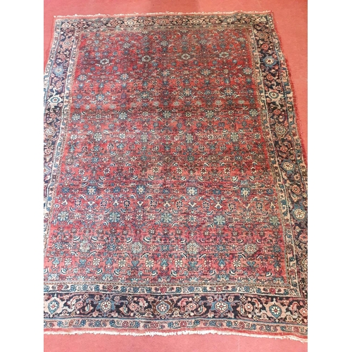 310 - A good Persian Carpet with multi borders and unique design. 235 x 185 cms approx.