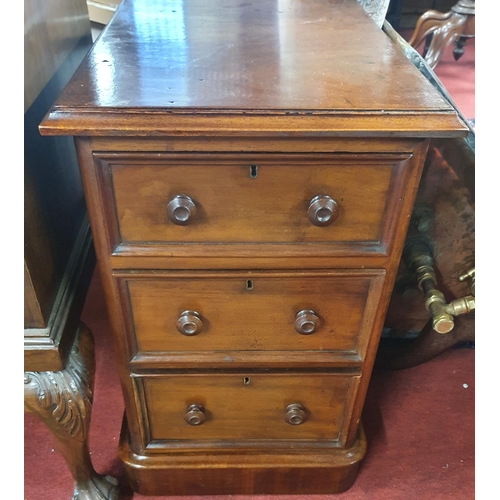 64 - A lovely pair of 19th Century low Bedside Cabinets. 40 x 63H x 53D cms approx.