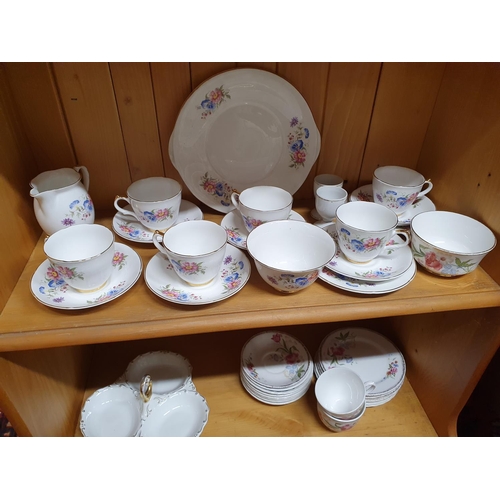 279 - A large quantity of decorative China to include Arklow Swanlake pattern Coffee Set, Myott, Royal Sta... 