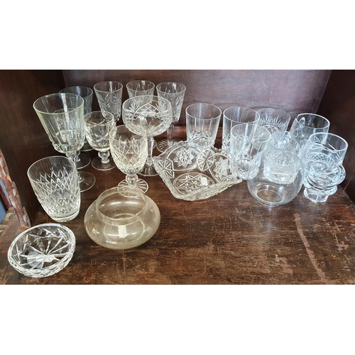 305 - Four Villeroy & Boch figures along with a quantity of Waterford Crystal and others.