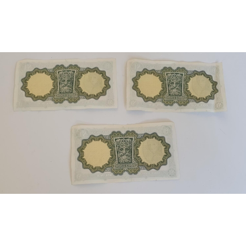 334 - Three near mint Lady Lavery £1 Punt notes in numerical numbers 21 - 04 - 75 along with a quantity of... 