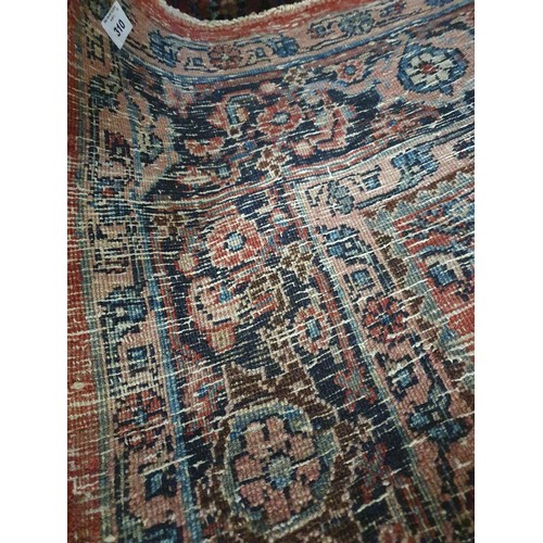 310 - A good Persian Carpet with multi borders and unique design. 235 x 185 cms approx.