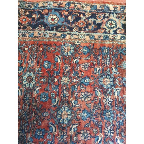 310 - A good Persian Carpet with multi borders and unique design. 235 x 185 cms approx.