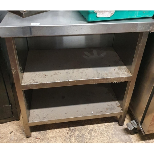 317 - A Catering Shelving Unit. 75W x 66D x 87H cms approx.