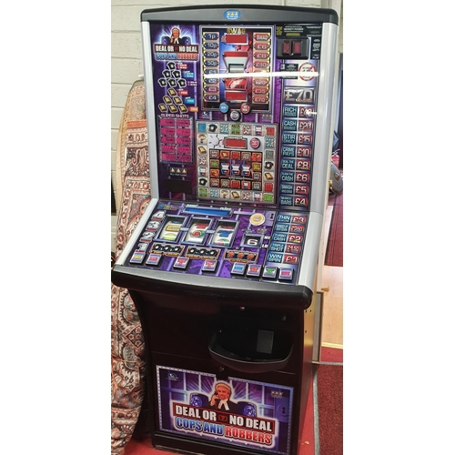 15 - Deal or No Deal 'Cops and Robbers' Arcade Machine. Machine not powering up. Please note all arcade m... 