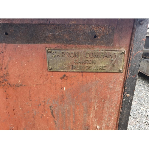 90 - An incredibly heavy 20th Century wrought iron Food Warmer/Worktop/Storage Cabinet. Viewing recommend... 