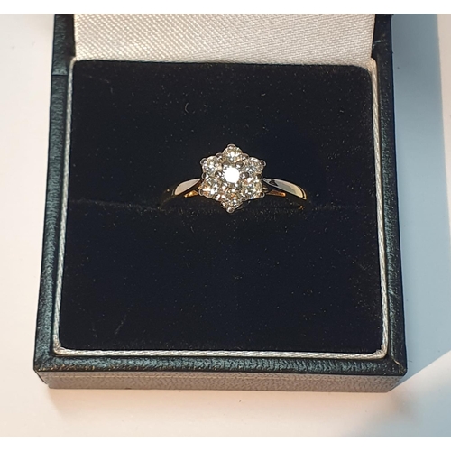 316 - An 18ct gold brilliant-cut diamond single-stone ring. Total diamond weight 0.50ct, stamped to band. ... 