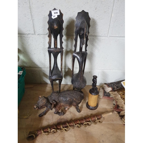 339 - A good quantity of African Tribal Art of some age.