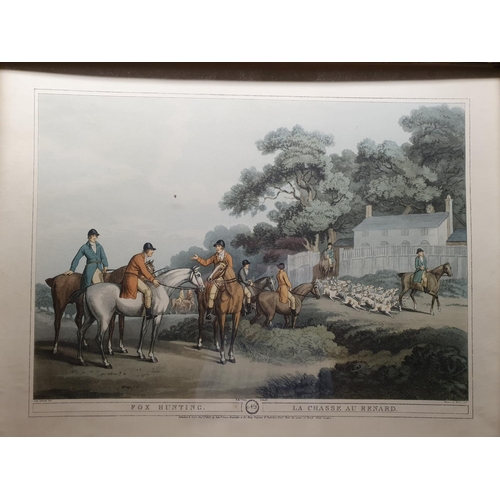 350 - A good selection of 19th Century and later coloured Hunting scenes.