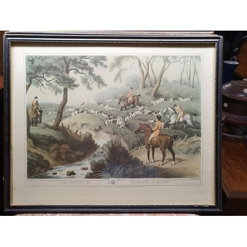 350 - A good selection of 19th Century and later coloured Hunting scenes.
