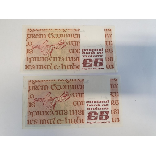 330d - 1976 £5 B Series. 2 in sequence.