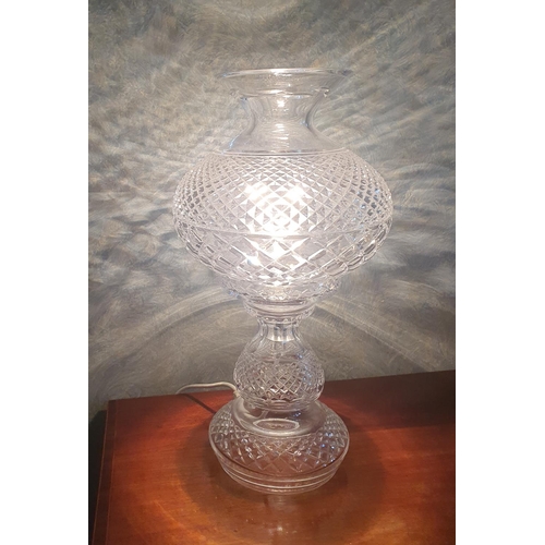 158 - A good Waterford crystal Lamp. 48 cm high.