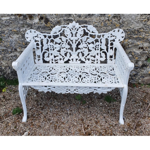 778 - A Fabulous pair of Colebrookdale style Cast Iron Benches. H94 x D68 x W146cm approx.