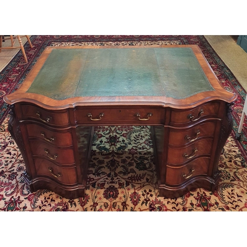 665 - A 19th Century Mahogany and Veneered half moon fold over Card Table, the top is veneered in a sunbur... 