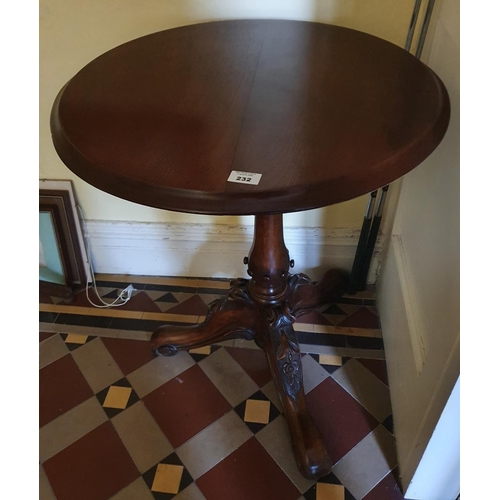 232 - A 19th Century tripod Wine Table.