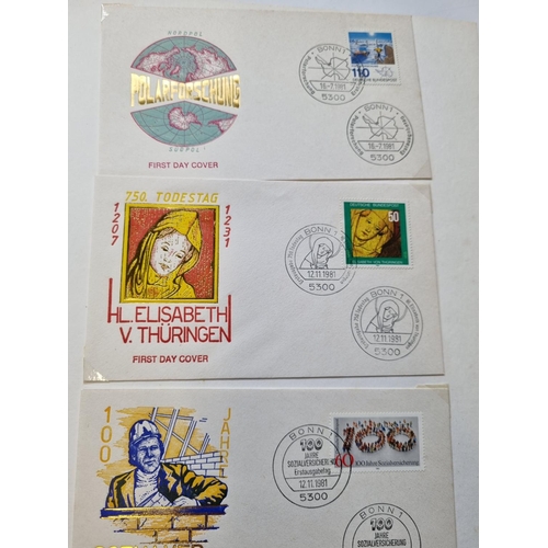 60 - A Stock Book of German First Day Covers.