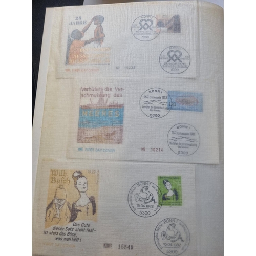 60 - A Stock Book of German First Day Covers.