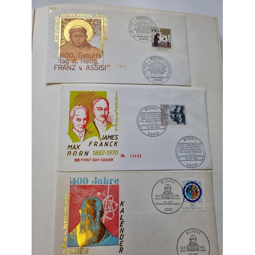 60 - A Stock Book of German First Day Covers.