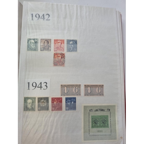 64 - A quantity of Switzerland Stamps in three Books (1 with few).