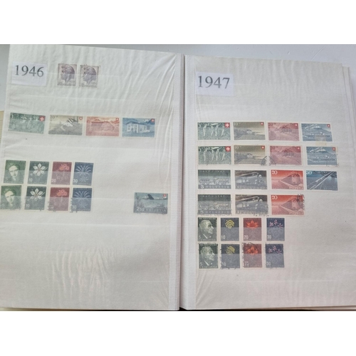 64 - A quantity of Switzerland Stamps in three Books (1 with few).