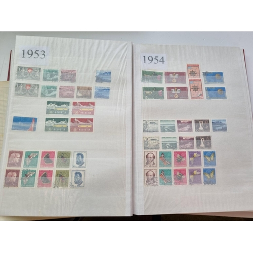 64 - A quantity of Switzerland Stamps in three Books (1 with few).