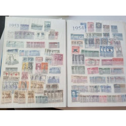 66 - A quantity of Italian Stamps in two Stock Books.