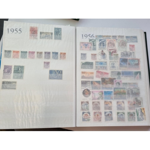 66 - A quantity of Italian Stamps in two Stock Books.