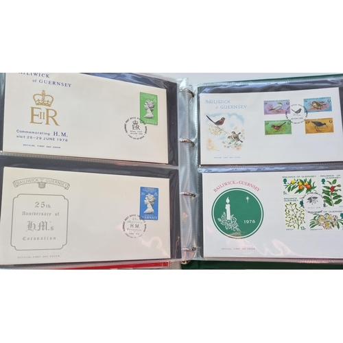 68 - Two good Folders of Channel Island First Day Covers.