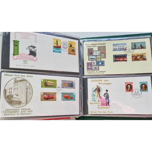 68 - Two good Folders of Channel Island First Day Covers.