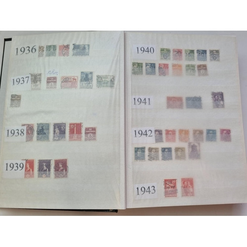 70 - A Stock Book of Denmark Stamps.