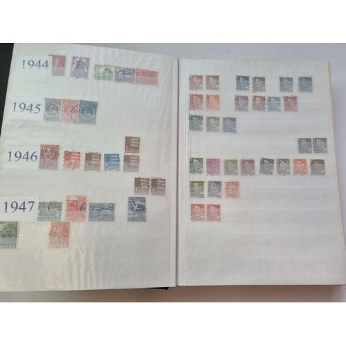 70 - A Stock Book of Denmark Stamps.