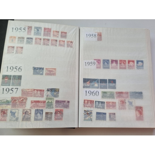 70 - A Stock Book of Denmark Stamps.