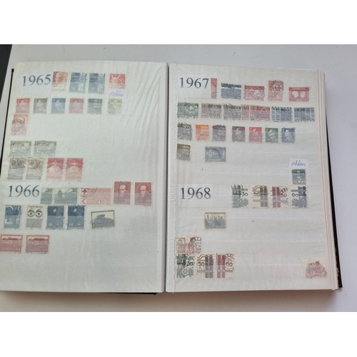 70 - A Stock Book of Denmark Stamps.