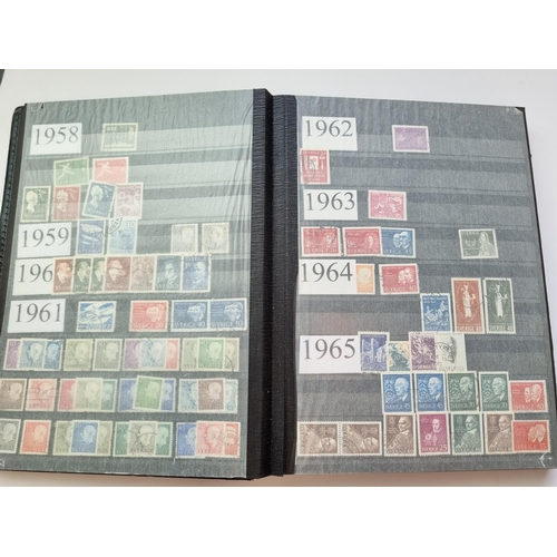 71 - A Stock Book of Stamps from Sweden.