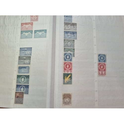 72 - A quantity of United Nations Stamps in a Stock Book.