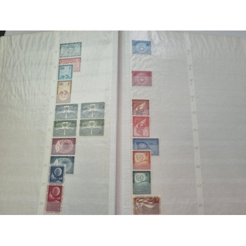 72 - A quantity of United Nations Stamps in a Stock Book.