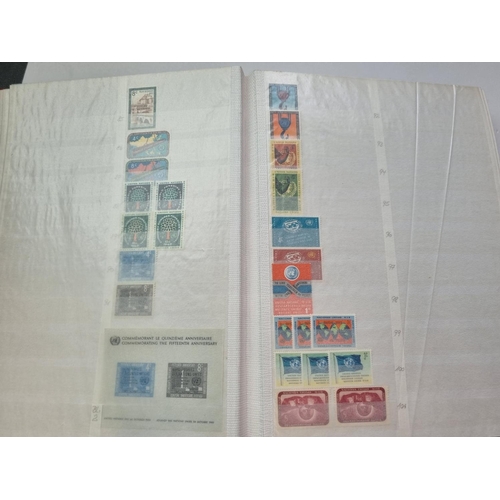 72 - A quantity of United Nations Stamps in a Stock Book.