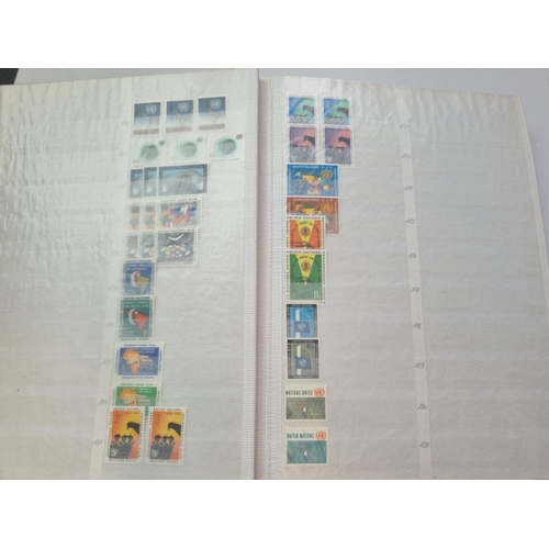 72 - A quantity of United Nations Stamps in a Stock Book.